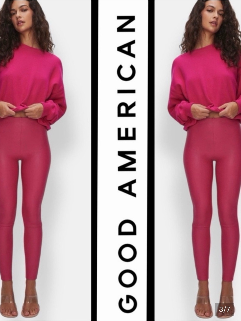 Good American Fuchsia High-Rise Leggings